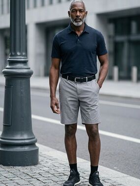 NWT J.Lindeberg Men’s Gray Vent Golf Shorts Air/Stay Cool Technology- Size 38”